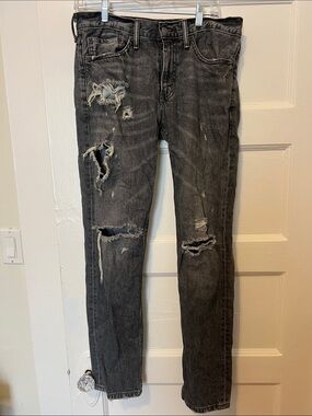 Levi's 511 Grey Distressed Jeans